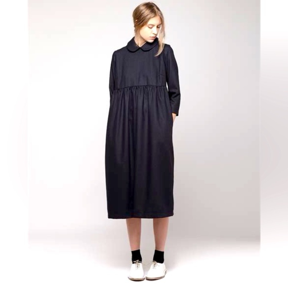 Comme des Garçons Black Peter Pan Collar Dress, XS